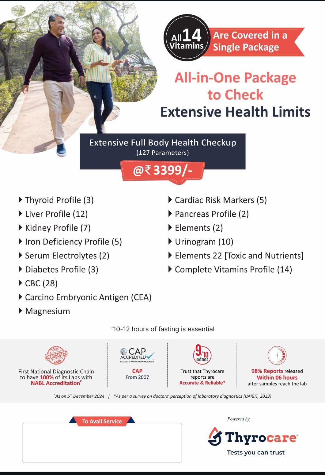 Extensive Full Body Checkup
